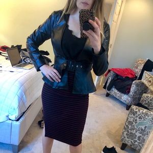 Vegan Faux Leather Jacket